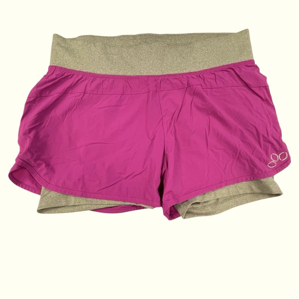REI Women's Athletic Running Shorts Magenta Pink Gray Size Large